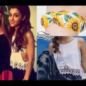 American Apparel Sunflower Bandeau Ariana Grande